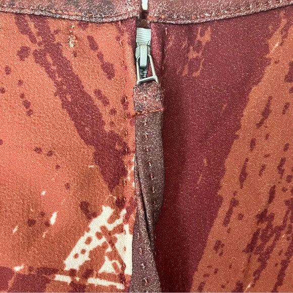 NWT Max Studio Abstract Red & Orange Shift Dress US Size 12 - Picture 5 of 8